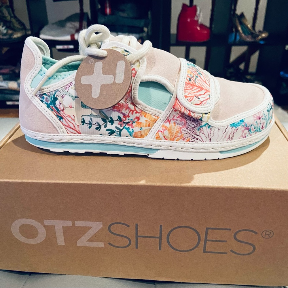 NEW! Otz Shoes Low Top Liberty in Cotton - Coral Reef Pattern